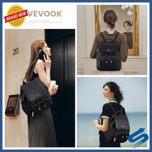 Mini Quilted Backpack with Anti-Theft Pocket for Women Travel Work main image 6